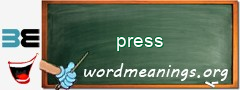 WordMeaning blackboard for press